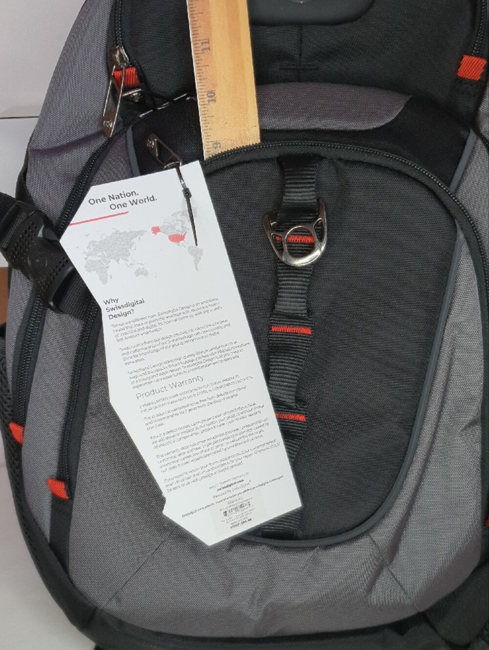 Swissdigital Design Laptop Backpack with USB Charging Port Travel Backpack NWT - Picture 16 of 16